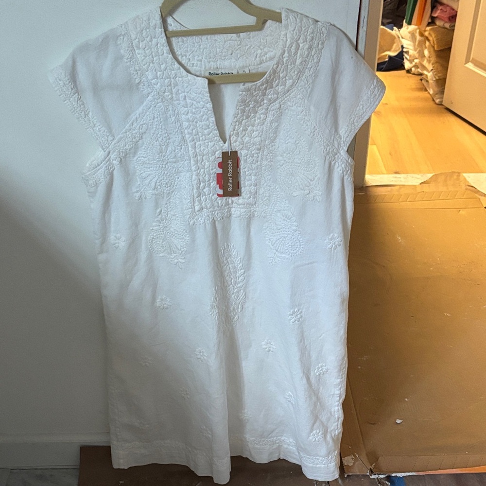 Roller Rabbit Cream Embroidered Blouse - Picture 2 of 2